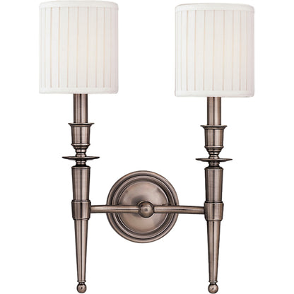 Abington Wall Sconce by Hudson Valley. Made from brass in a traditional style.