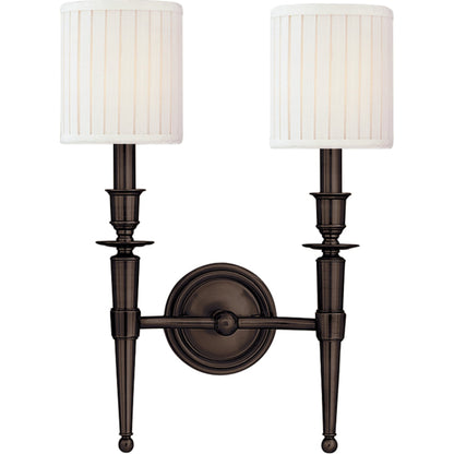 Abington Wall Sconce by Hudson Valley. Made from brass in a traditional style.