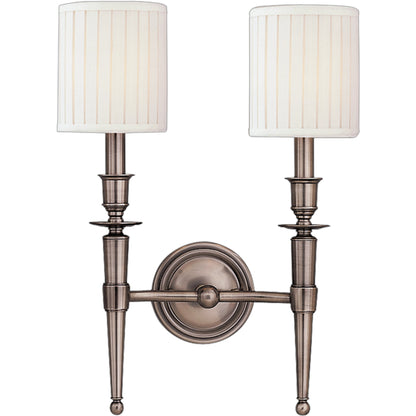 Abington Wall Sconce by Hudson Valley. Made from brass in a traditional style.