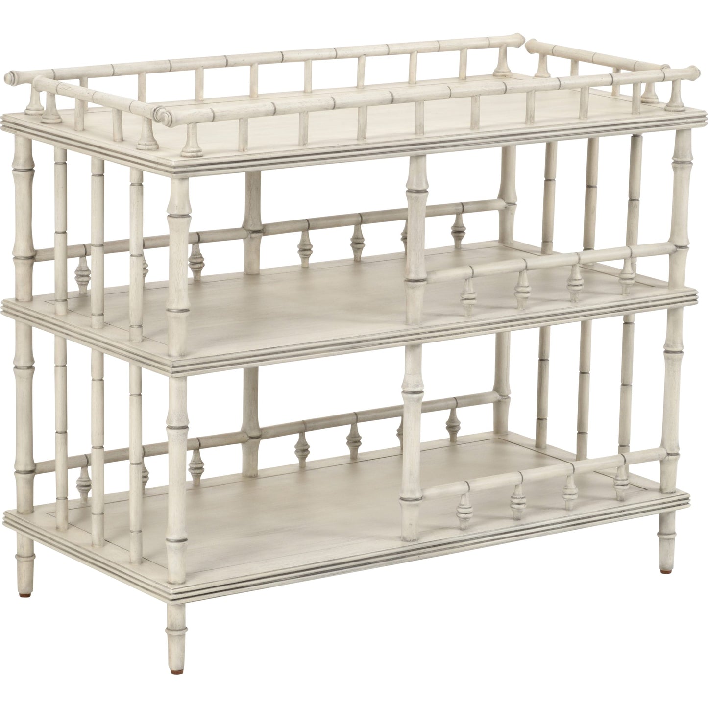 001 SR-385893 | Primary Silo | Luzon Server by Wildwood in white, gray wash. Made from rattan in a eclectic & global style.