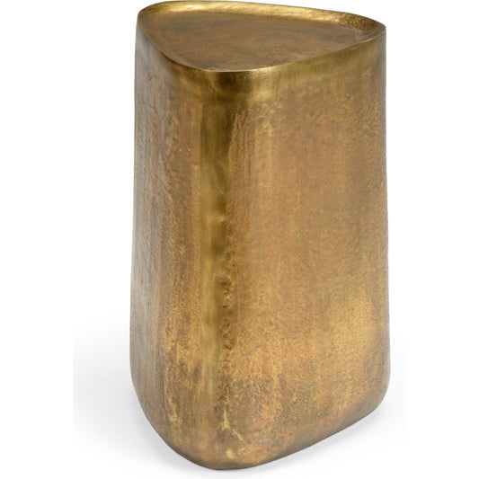 Estes Table by Wildwood in gold. Made from aluminum in a eclectic & global style.