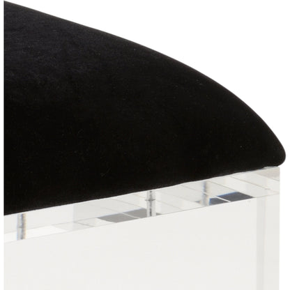 Mykonos Stool by Wildwood in black, clear. Made from unique in a modern style.