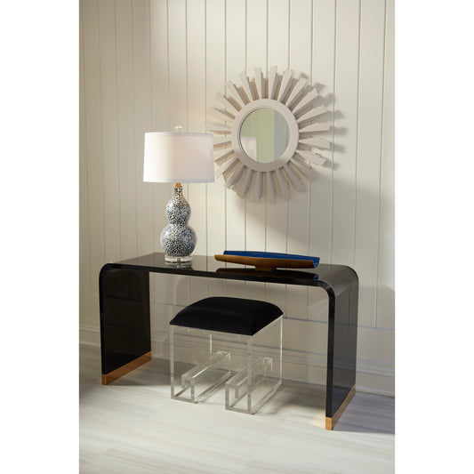 Mykonos Stool by Wildwood in black, clear. Made from unique in a modern style.