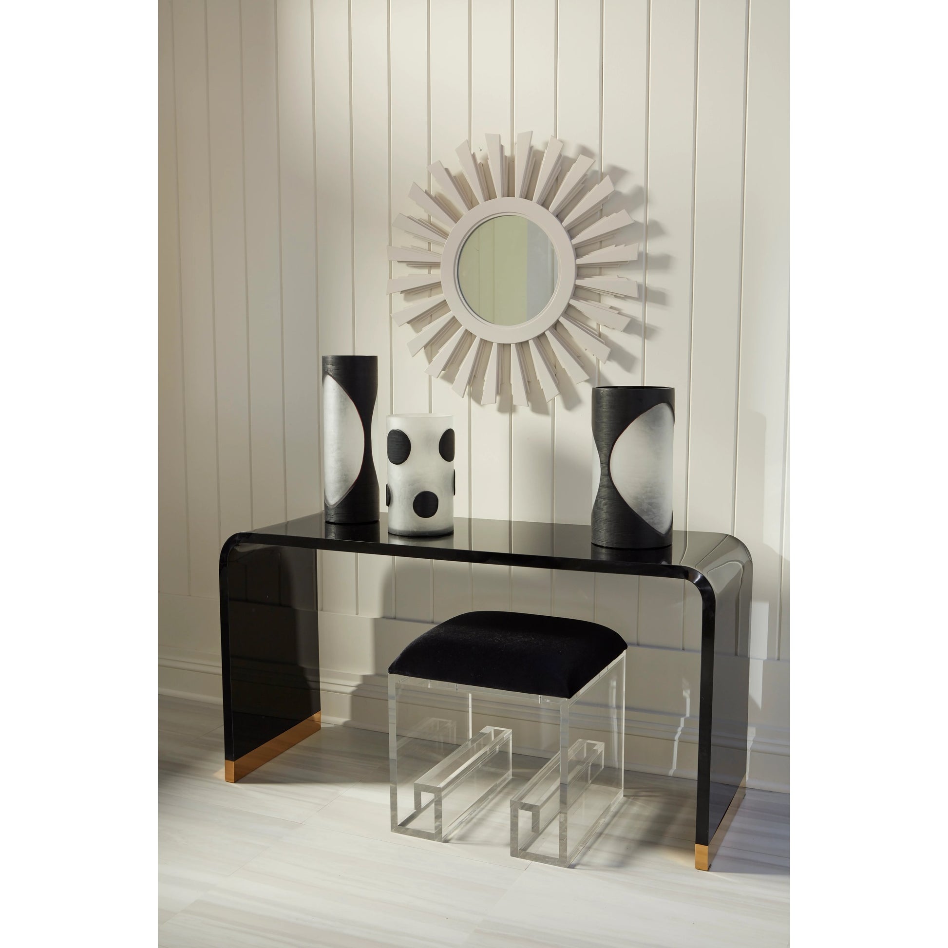 Mykonos Stool by Wildwood in black, clear. Made from unique in a modern style.