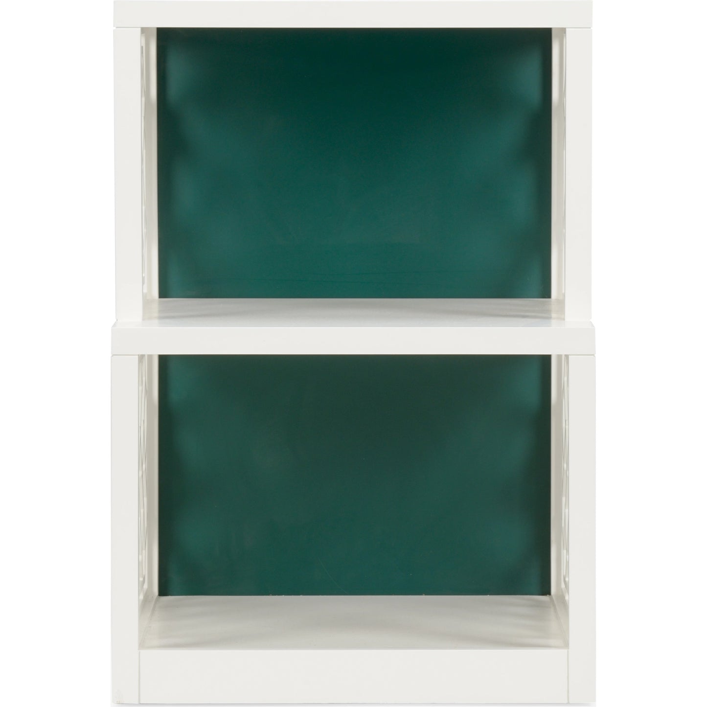 002 SI-2106106 | Additional Silo | Chip Side Shelf Table by Wildwood in chantilly lace, chrome green. Made from wood in a modern style.