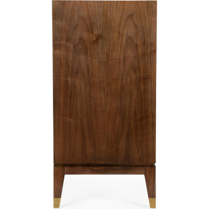 Andros Black Walnut Cabinet by Wildwood in black walnut, antique. Made from unique in a transitional style.