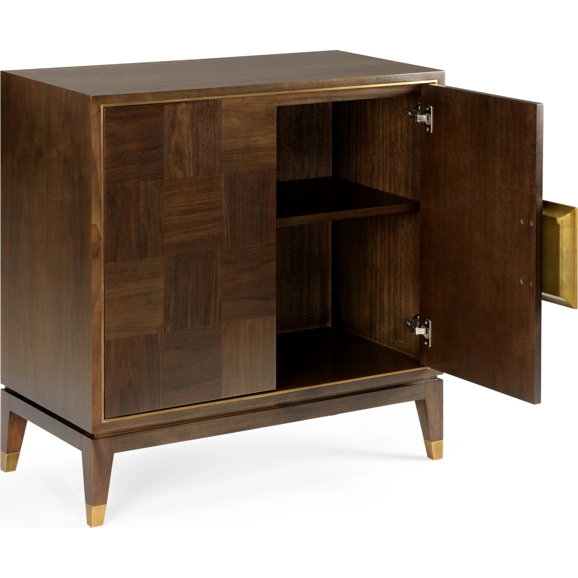 Andros Black Walnut Cabinet by Wildwood in black walnut, antique. Made from unique in a transitional style.