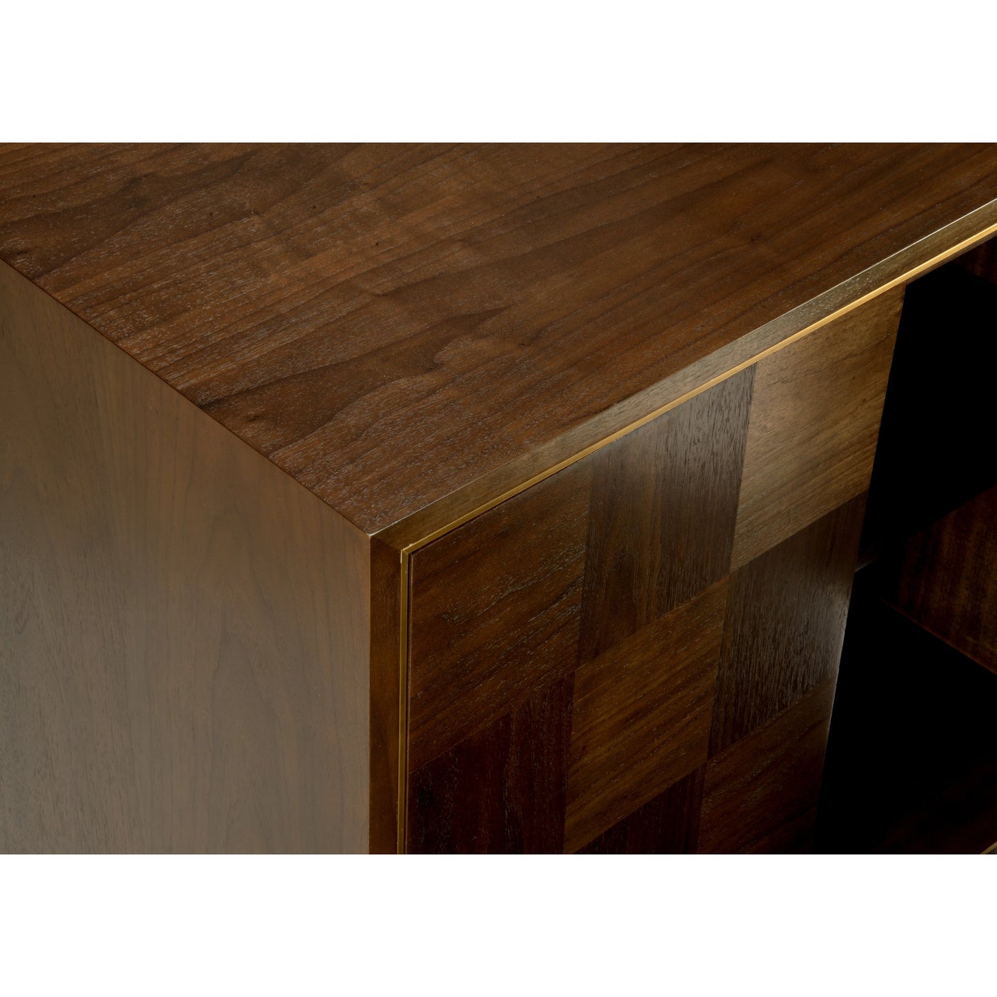 005 SI-2106111 | Closeup | Andros Black Walnut Cabinet by Wildwood in black walnut, antique. Made from unique in a transitional style.