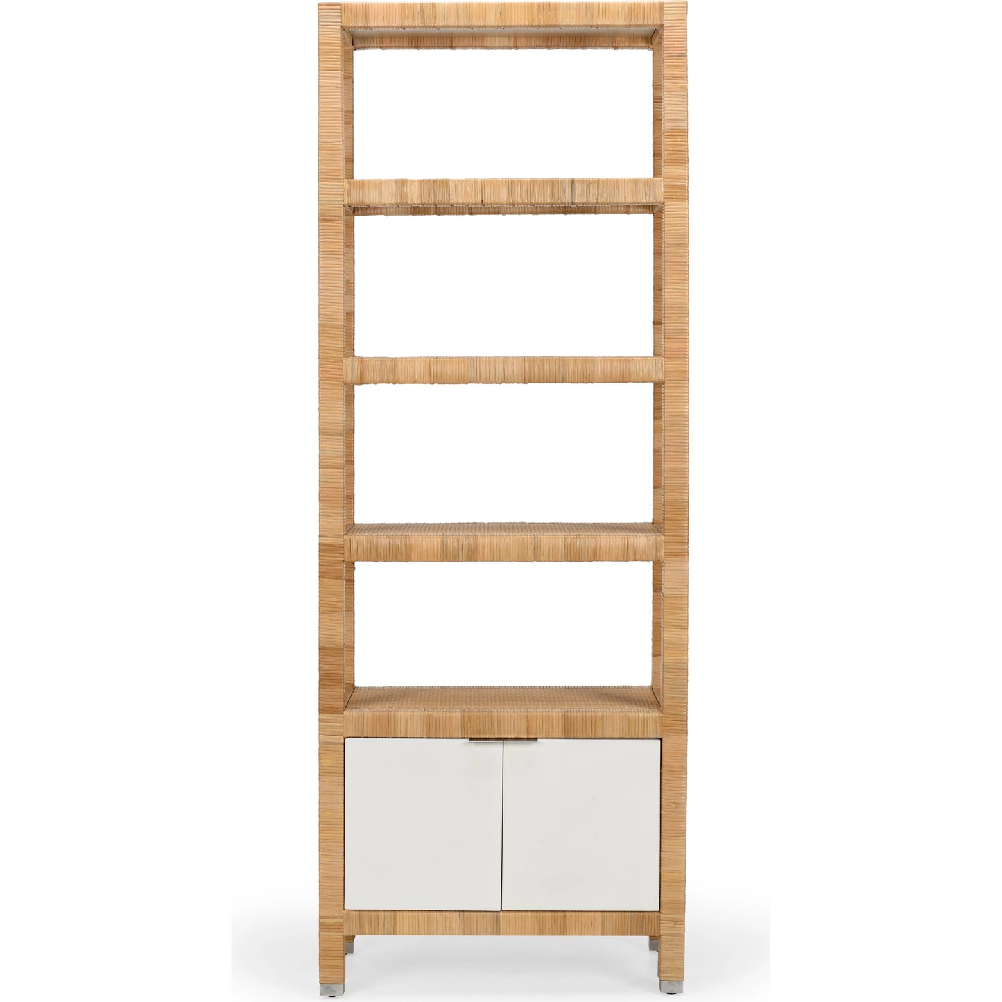 002 SI-2106115 | Additional Silo | Mimo Etagere by Wildwood in white, natural. Made from wood/rattan in a modern style.