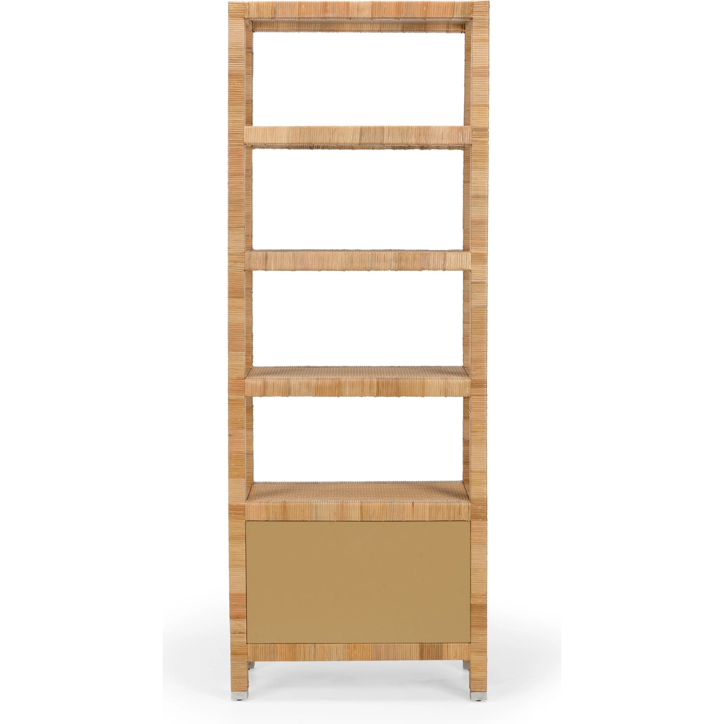 004 SI-2106115 | Additional Silo | Mimo Etagere by Wildwood in white, natural. Made from wood/rattan in a modern style.