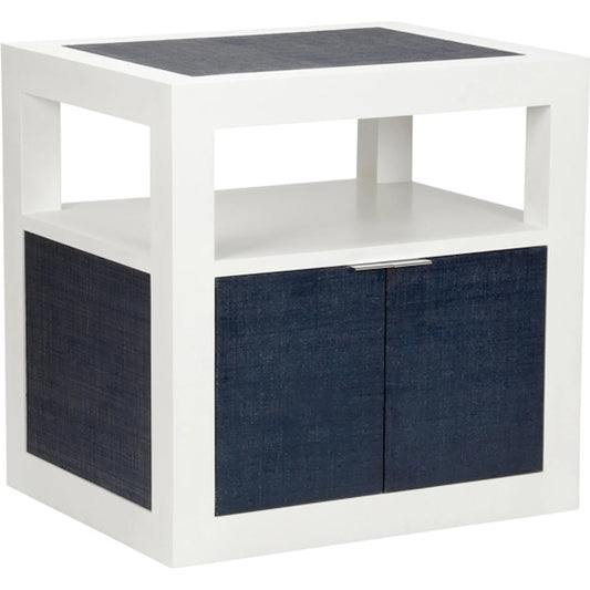 La Costa Side Table by Wildwood in white, cream, blue. Made from unique in a unique style.