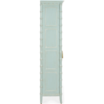 Cape Cod Linen Cabinet by Wildwood in blue, whitewashed. Made from unique in a modern style.