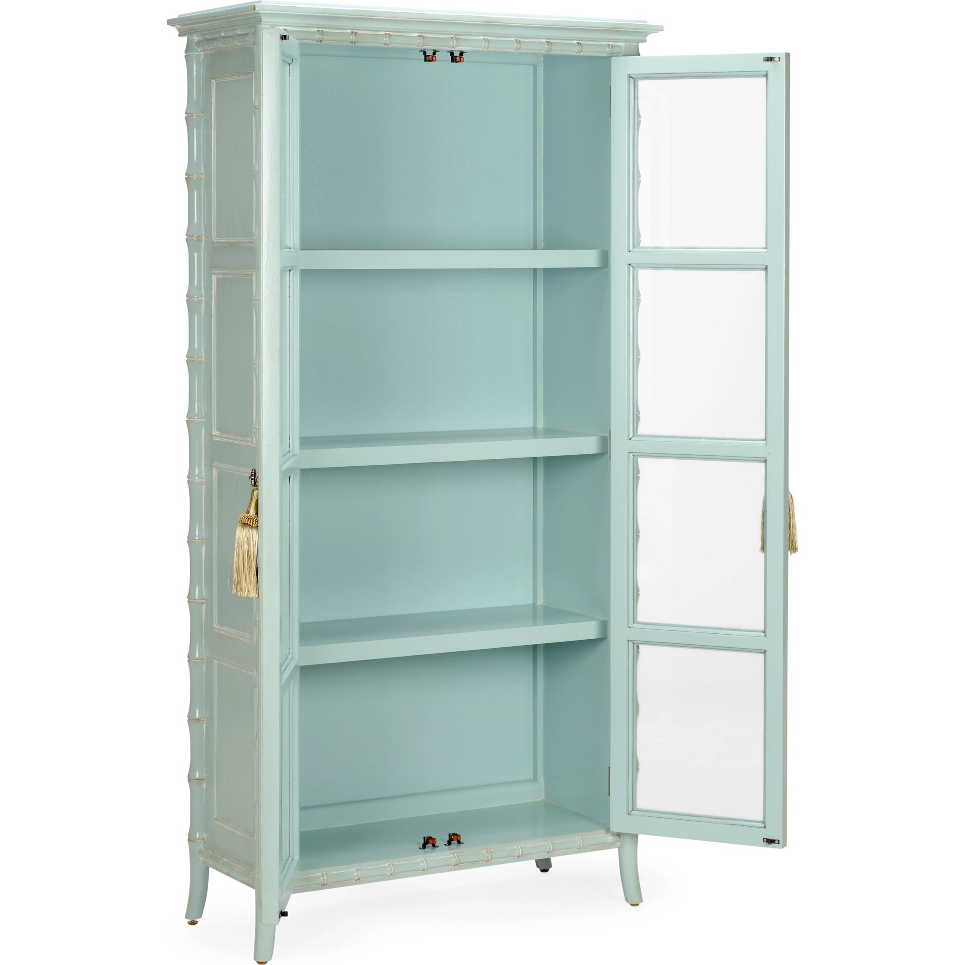 Cape Cod Linen Cabinet by Wildwood in blue, whitewashed. Made from unique in a modern style.