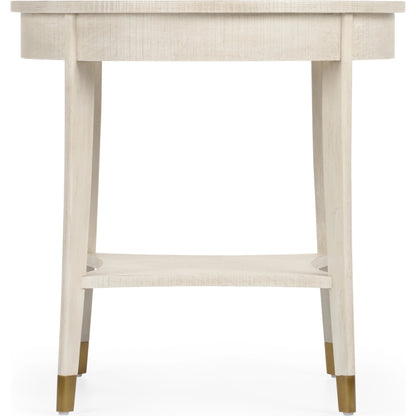Oaklee End Table by Wildwood in hand finished cerused oak. Made from wood in a modern style.