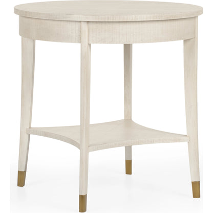 Oaklee End Table by Wildwood in hand finished cerused oak. Made from wood in a modern style.