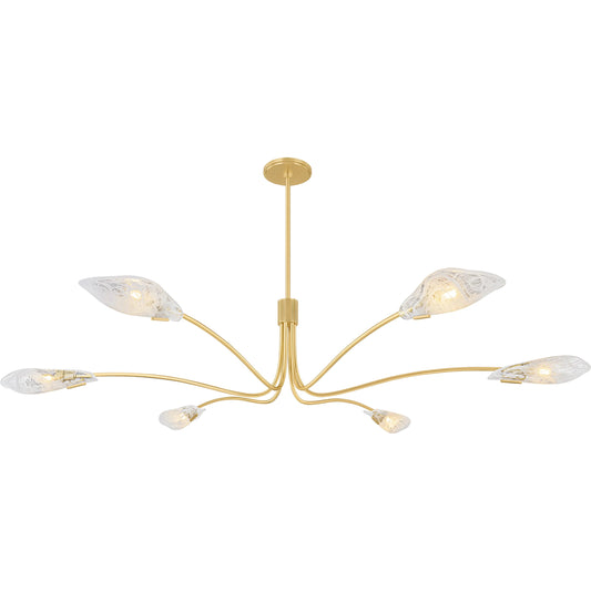 Tenafly Chandelier by Hudson Valley in aged brass. Made from unique in a modern style.