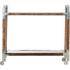 Rough Wood, Polished Nickel, Transparent