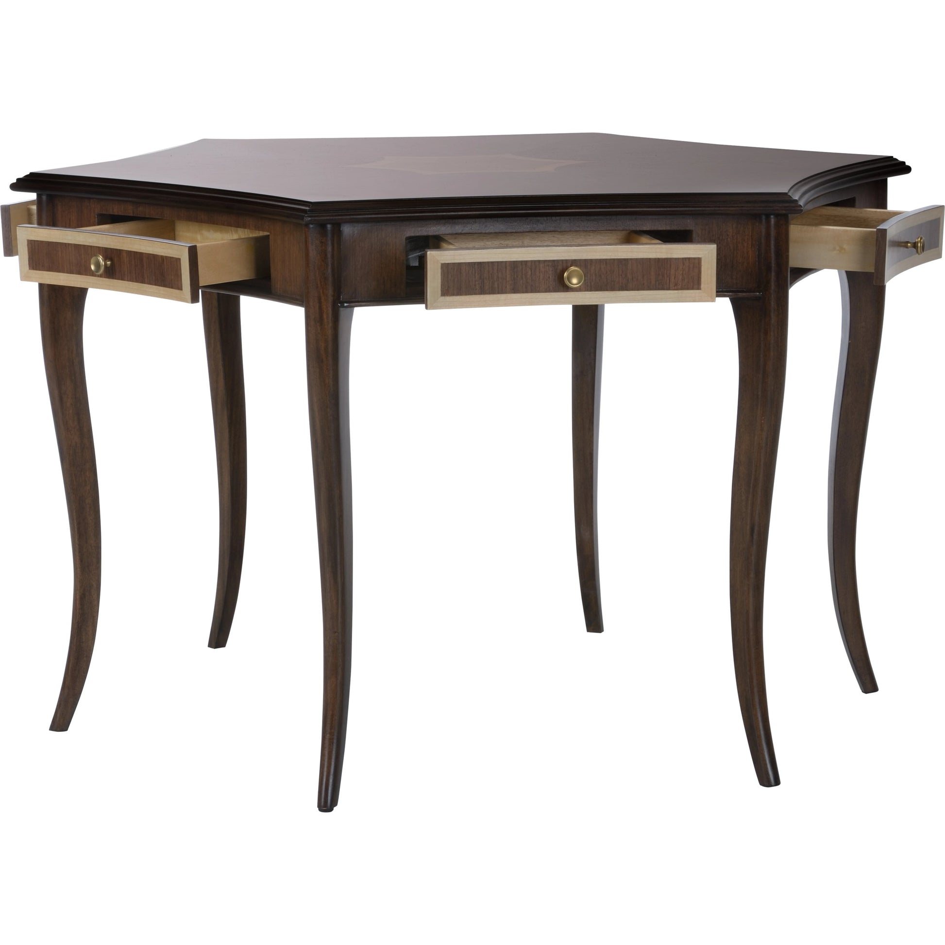 Game Night Table by Wildwood in walnut. Made from gmelina solid/walnut veneer in a modern style.