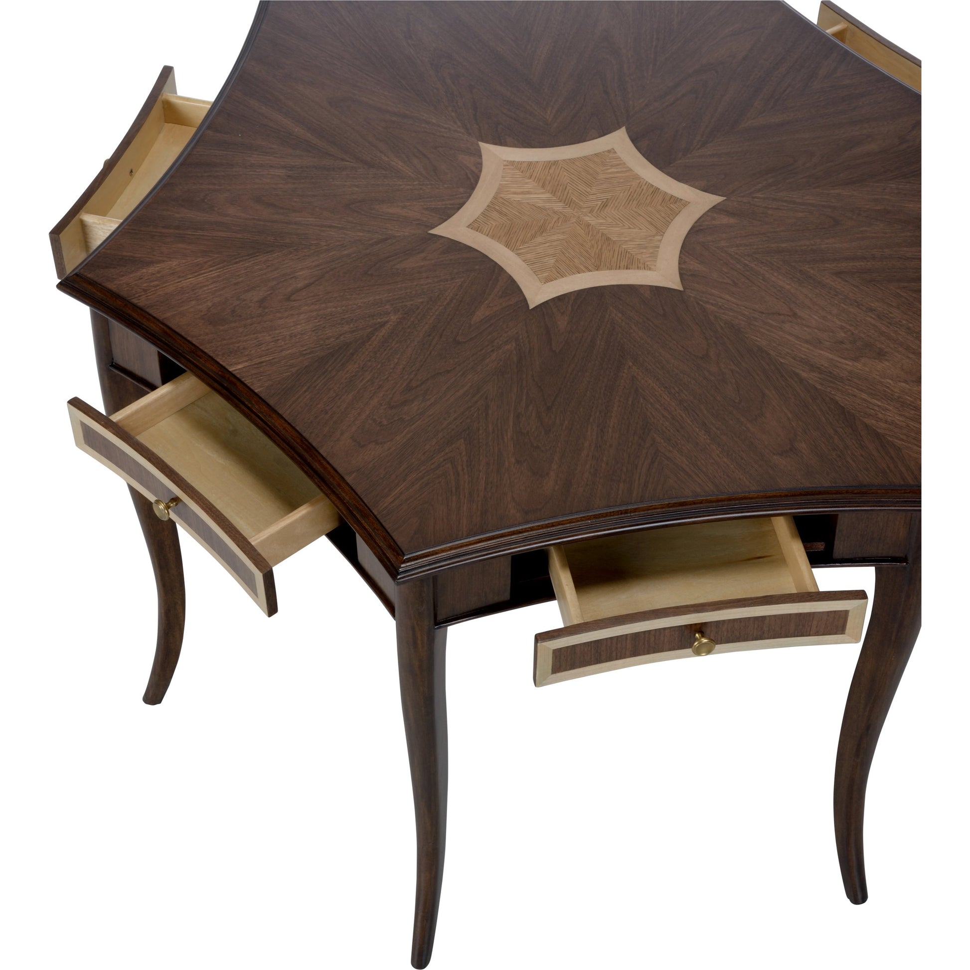 Game Night Table by Wildwood in walnut. Made from gmelina solid/walnut veneer in a modern style.