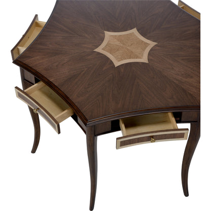 Game Night Table by Wildwood in walnut. Made from gmelina solid/walnut veneer in a modern style.