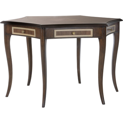 Game Night Table by Wildwood in walnut. Made from gmelina solid/walnut veneer in a modern style.