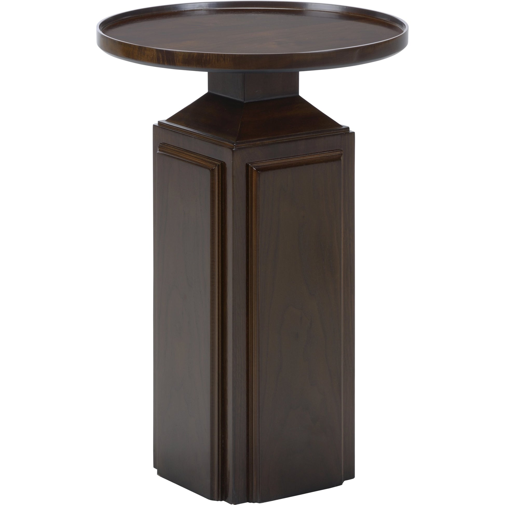 Spot On Table by Wildwood in walnut. Made from wood in a traditional style.