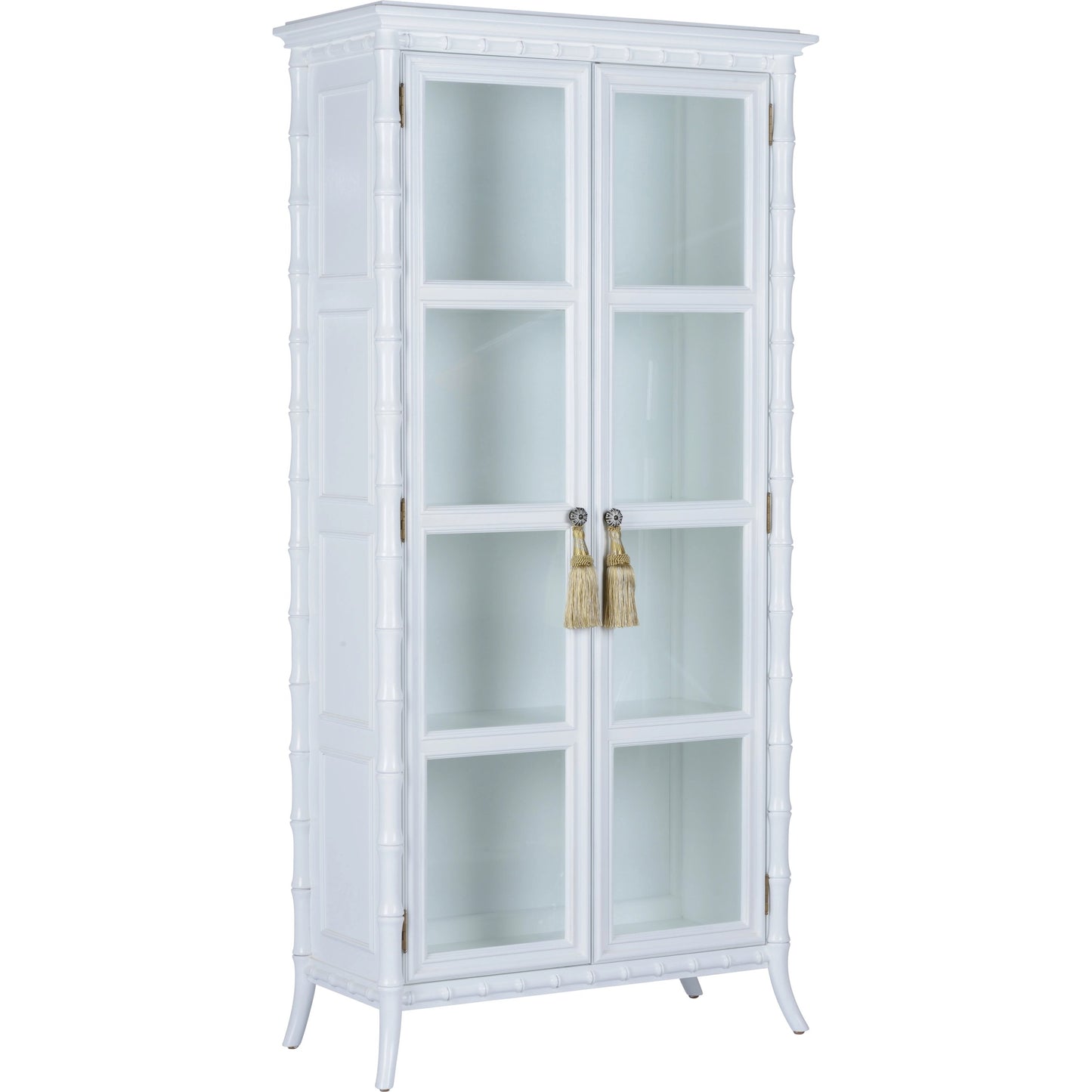 001 SI-2106170 | Primary Silo | Nights in White Linen Cabinet by Wildwood in white, clear. Made from wood/glass in a modern style.