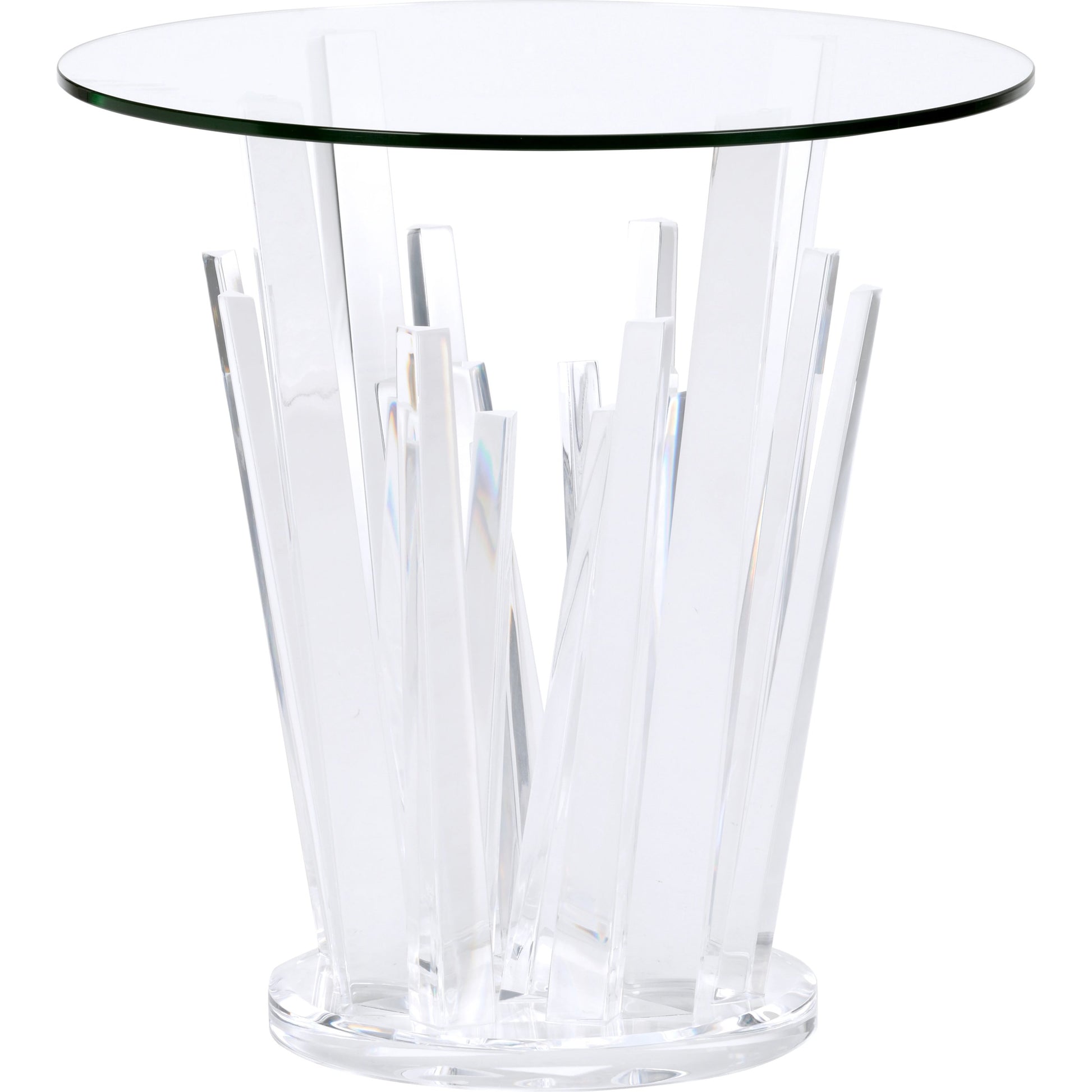 Geode End Table by Wildwood. Made from acrylic/glass in a modern style.