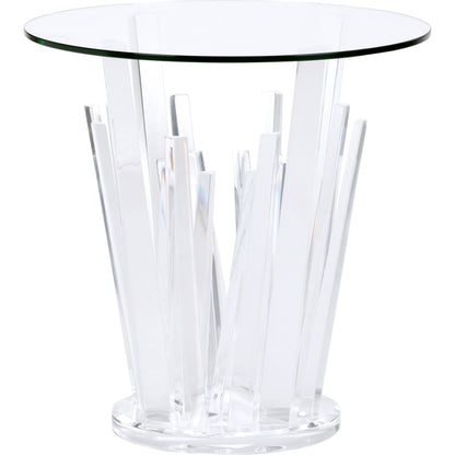 Geode End Table by Wildwood. Made from acrylic/glass in a modern style.