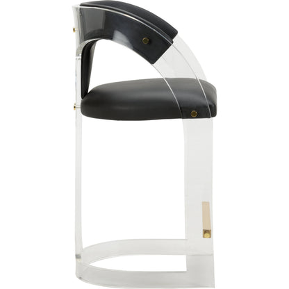 After Midnight Bar Stool by Wildwood in clear, black. Made from unique in a modern style.