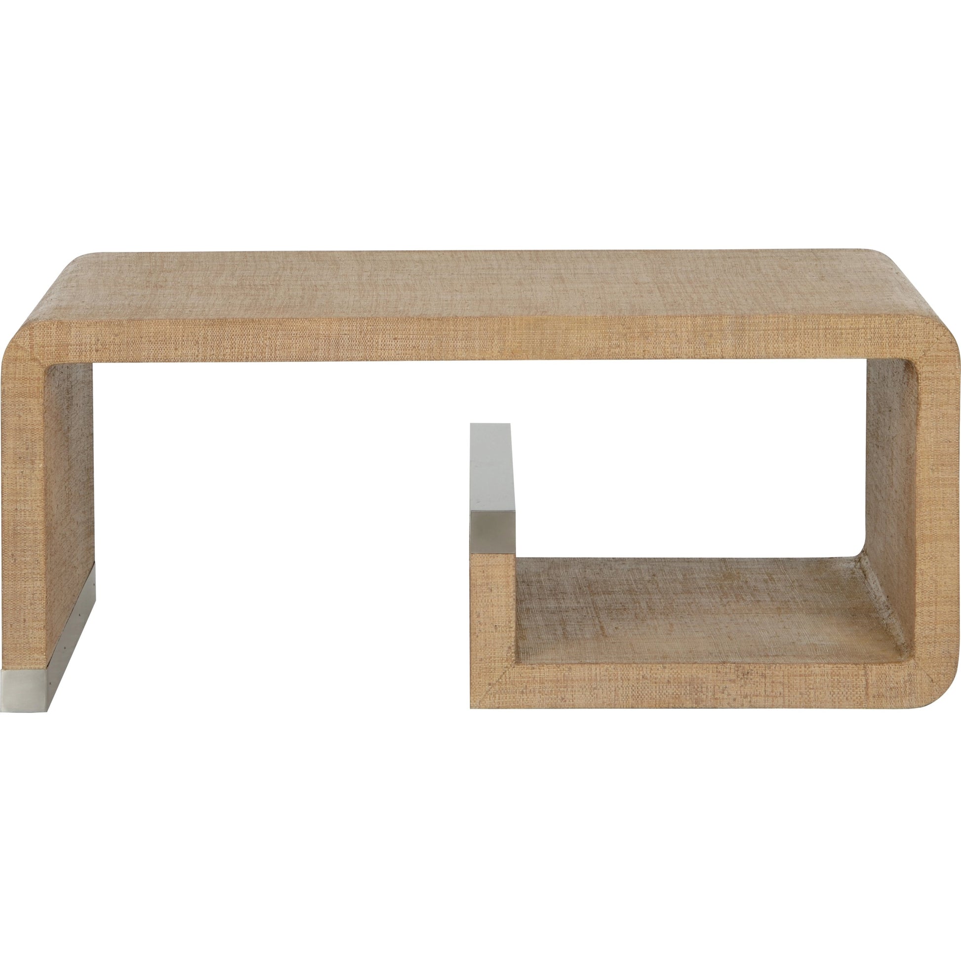 Hera Coffee Table by Wildwood in brown. Made from wood/saguran in a modern style.