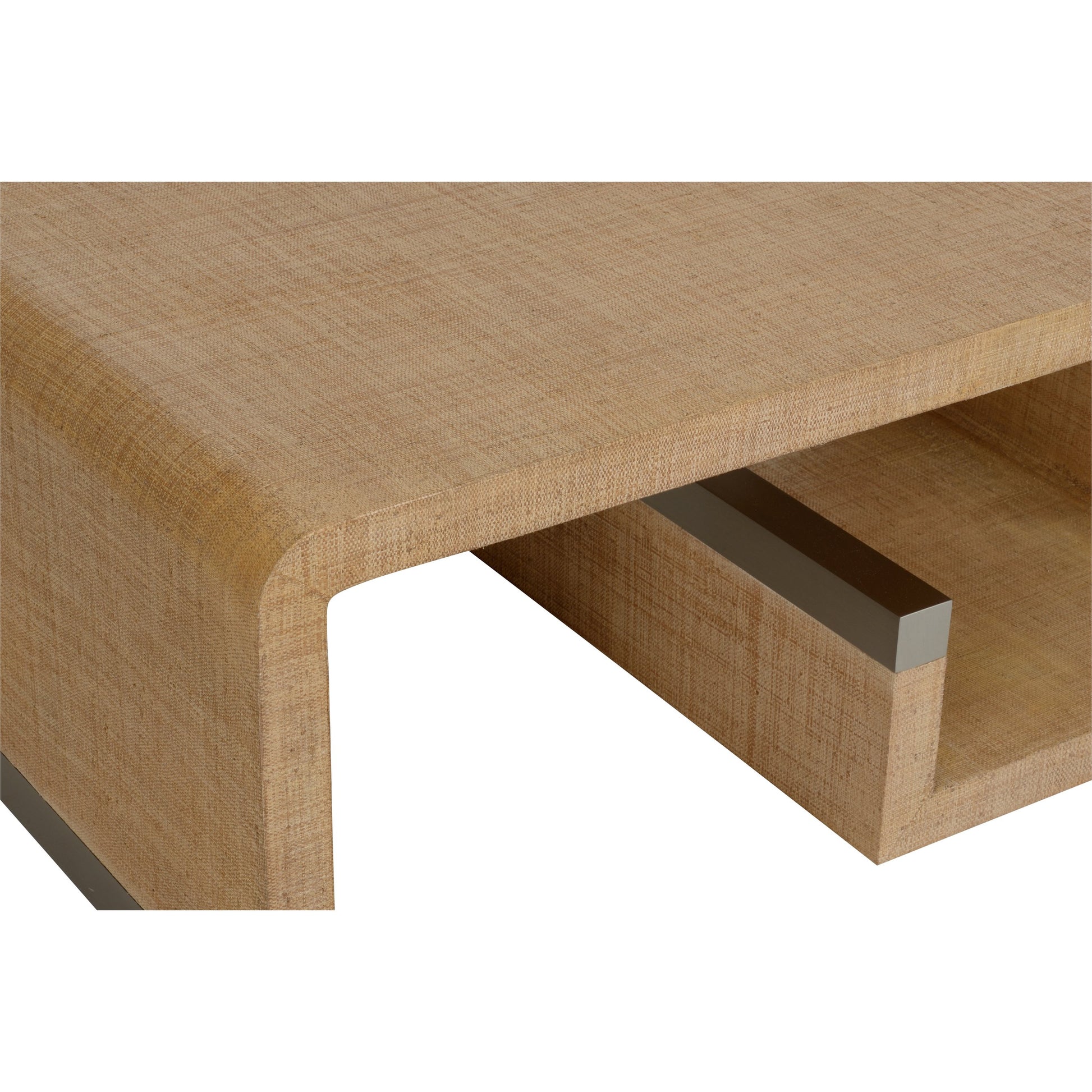 Hera Coffee Table by Wildwood in brown. Made from wood/saguran in a modern style.