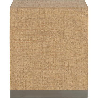 Hera End Table by Wildwood in brown. Made from wood/saguran in a modern style.