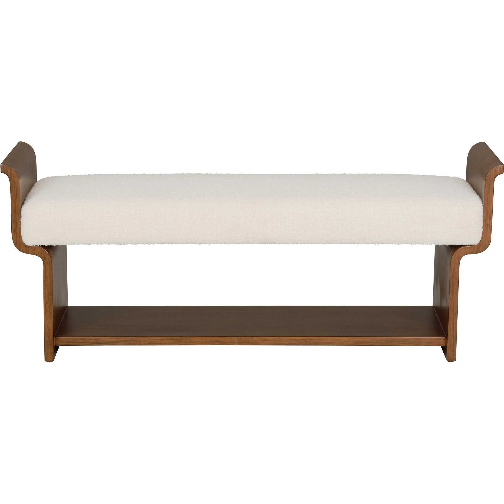 Ando Bench by Wildwood in white, cream and cream. Made from unique in a transitional style.