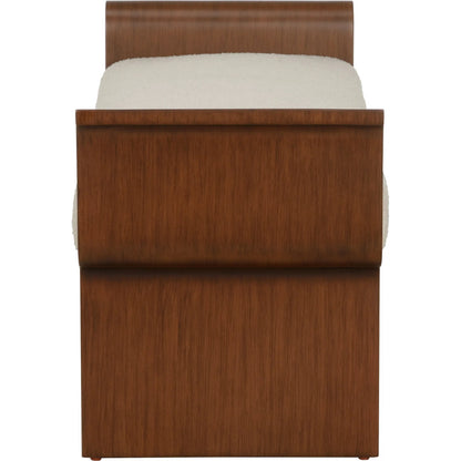 Ando Bench by Wildwood in white, cream and cream. Made from unique in a transitional style.