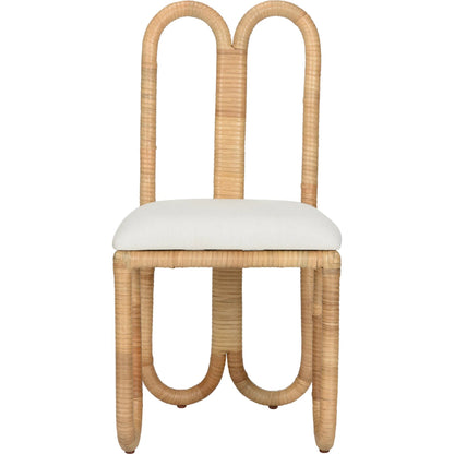 Cuixmala Dining Chair by Wildwood in natural, off white. Made from unique in a transitional style.