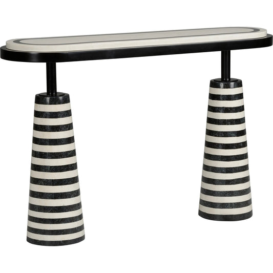 Memphis Milano Console by Wildwood in black, white. Made from unique in a unique style.