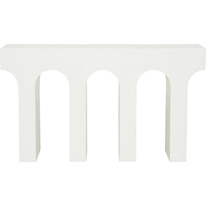 Arcade Console Table by Wildwood in white, cream and white gesso. Made from unique in a unique style.