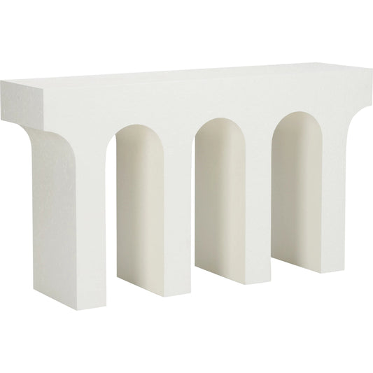 Arcade Console Table by Wildwood in white, cream. Made from unique in a unique style.