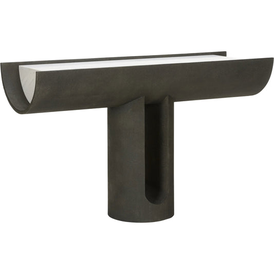 Iron Ore Capsule Console Table by Wildwood in black. Made from unique in a unique style.