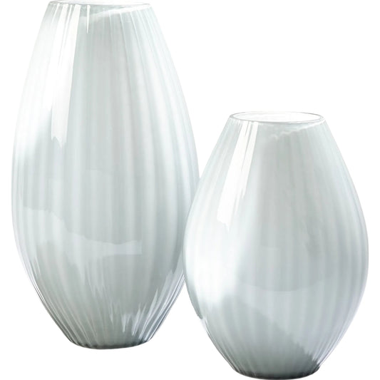 Cased Glass Stripe Vase by Global Views in blue. Made from unique in a unique style.