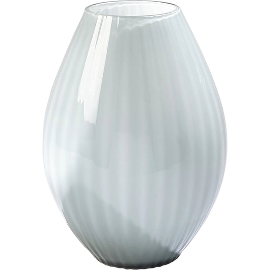 Cased Glass Stripe Vase by Global Views in blue. Made from unique in a modern style.