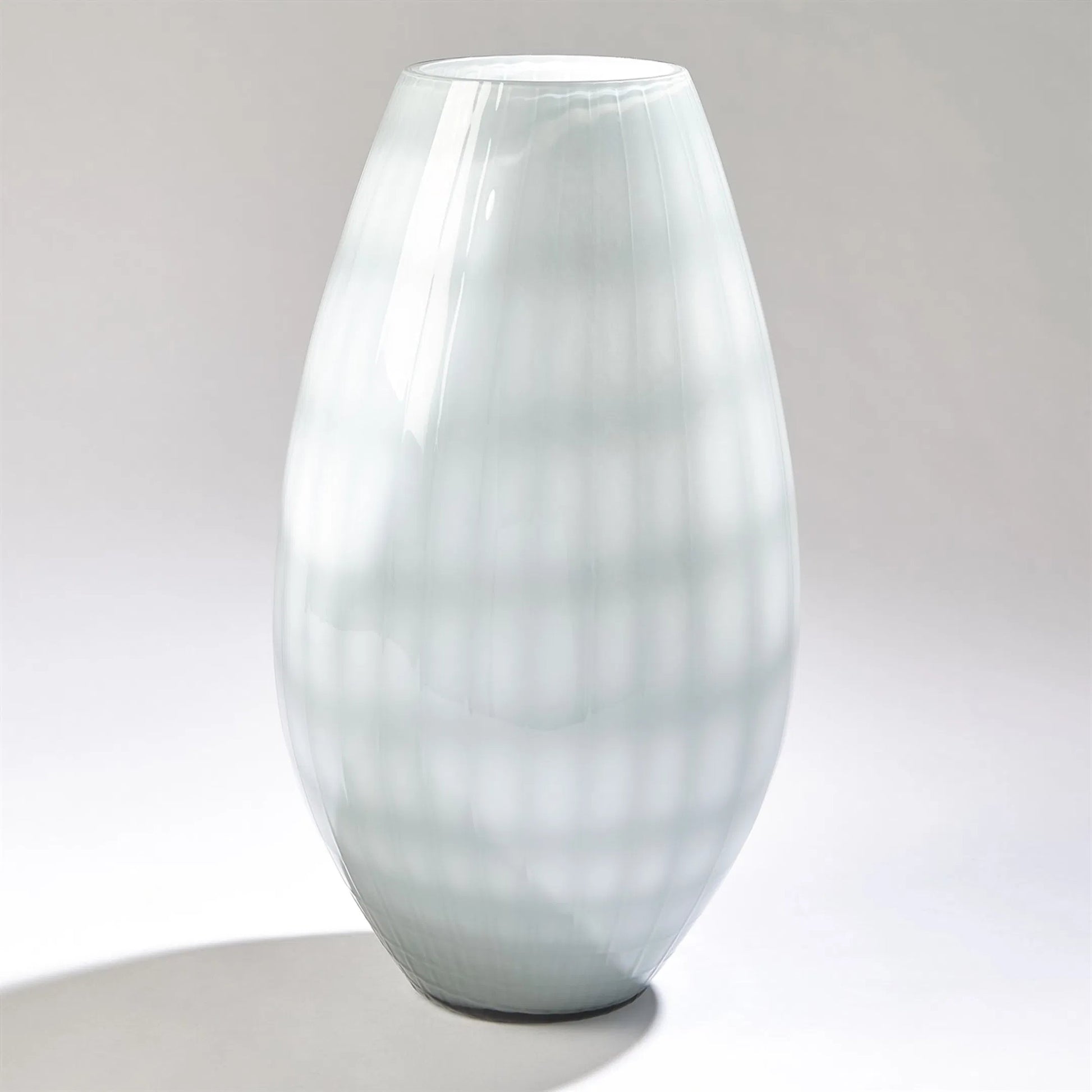 Cased Glass Grid Large Vase by Global Views in blue. Made from unique in a modern style.