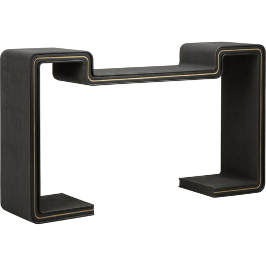 Ottawa Console Table by Wildwood in black, gold. Made from unique in a unique style.