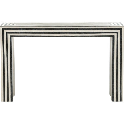 Positano Console Table by Wildwood in black, white, cream and natural black, natural white. Made from unique in a unique style.