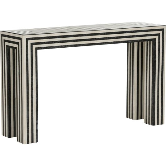 Positano Console Table by Wildwood in black, white, cream. Made from unique in a unique style.