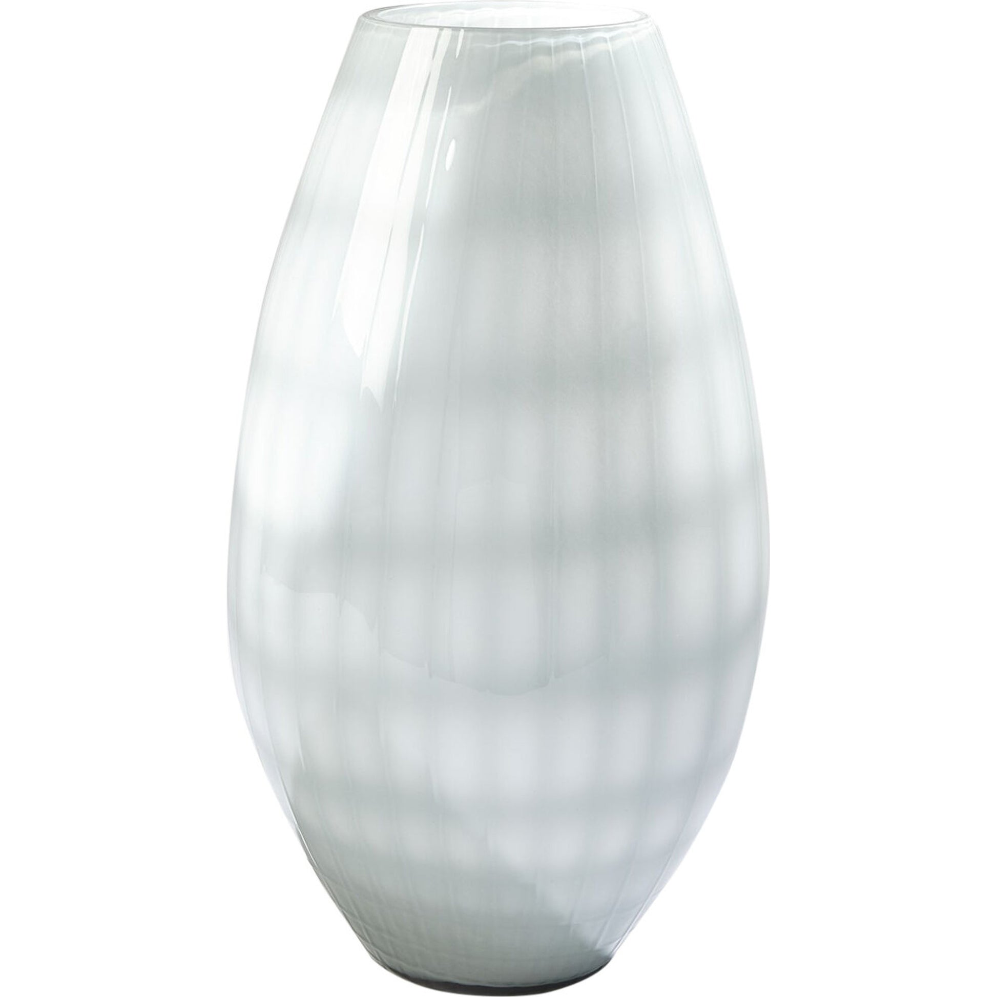 Cased Glass Grid Vase by Global Views in blue, gray. Made from artglass in a modern style.