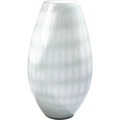 Cased Glass Grid Large Vase by Global Views in blue. Made from unique in a modern style.