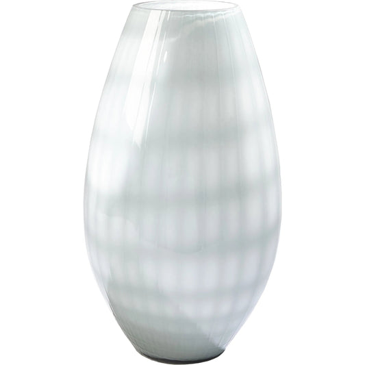 Cased Glass Grid Large Vase by Global Views in blue. Made from unique in a modern style.