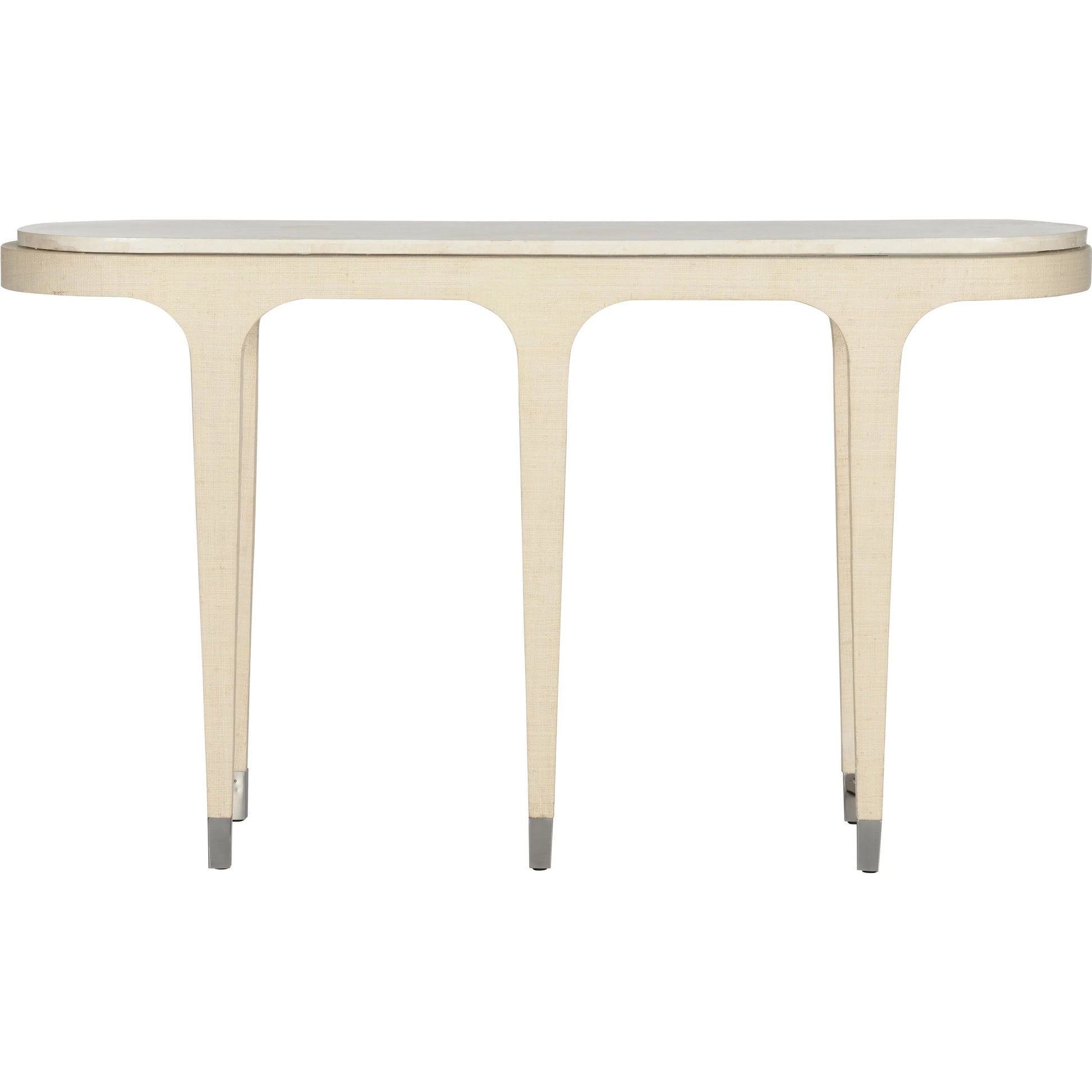 Juno Beach Console Table by Wildwood in white, cream and cream, natural white. Made from unique in a transitional style.